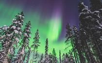 northern lights in finish lapland